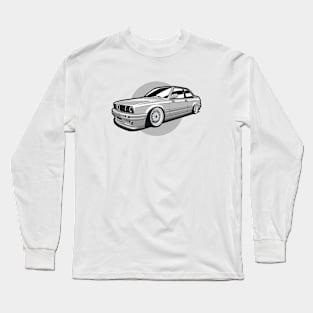 Silver Gray E30 Classic Coupe Long Sleeve T-Shirt